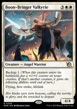 Boon-Bringer Valkyrie (Promo Pack) [March of the Machine Promos] | Amazing Games TCG