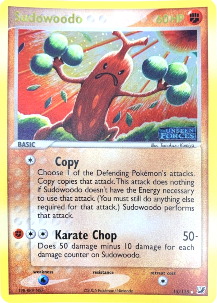 Sudowoodo (15/115) (Stamped) [EX: Unseen Forces] | Amazing Games TCG