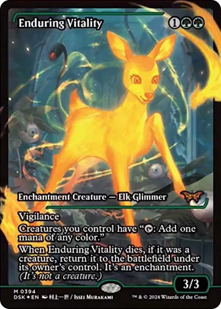 Enduring Vitality (Japan Showcase) [Duskmourn: House of Horror] | Amazing Games TCG