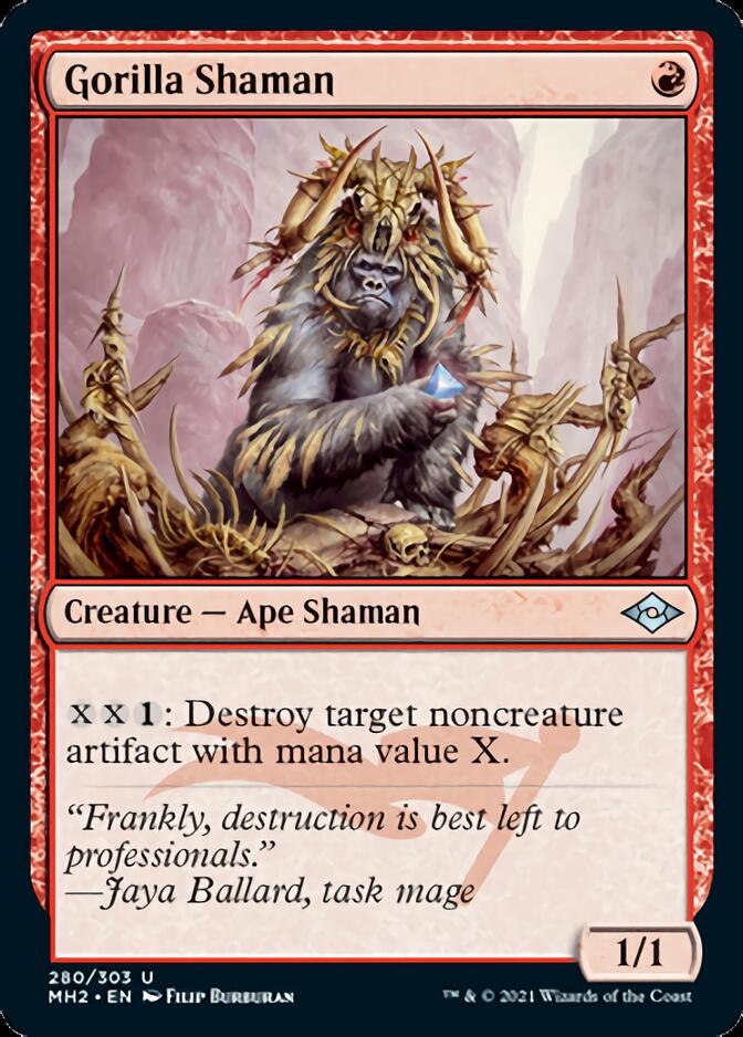 Gorilla Shaman (Foil Etched) [Modern Horizons 2] | Amazing Games TCG