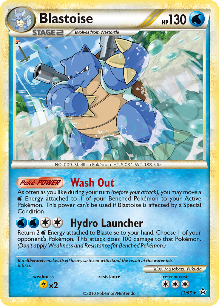 Blastoise (13/95) [HeartGold & SoulSilver: Unleashed] | Amazing Games TCG