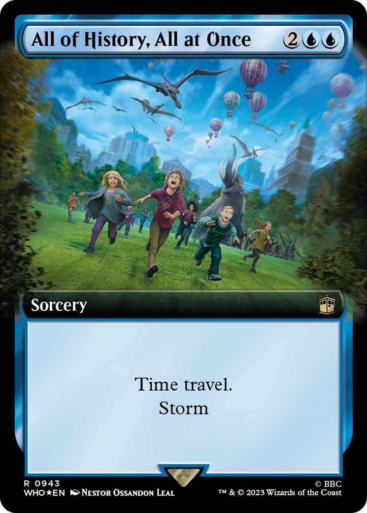 All of History, All at Once (Extended Art) (Surge Foil) [Doctor Who] | Amazing Games TCG