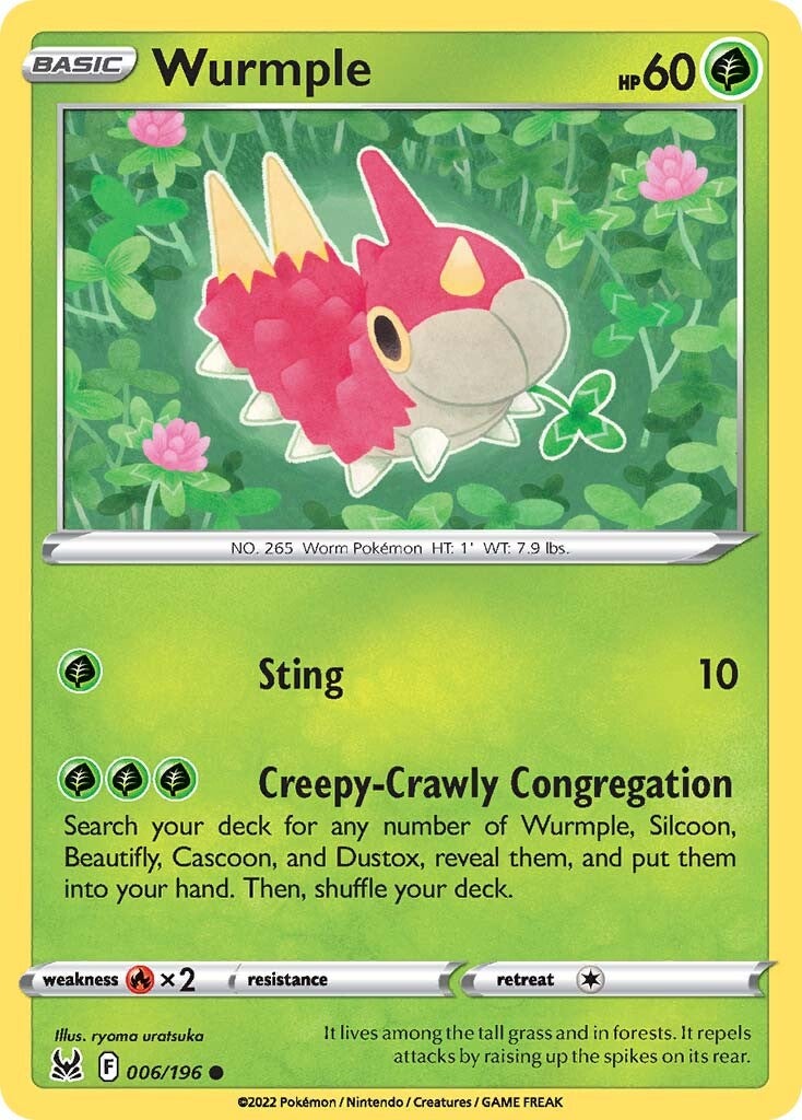 Wurmple (006/196) [Sword & Shield: Lost Origin] | Amazing Games TCG