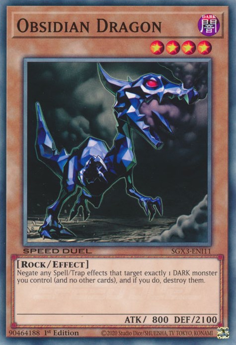 Obsidian Dragon [SGX3-ENI11] Common | Amazing Games TCG