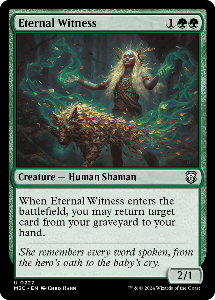 Eternal Witness (Ripple Foil) [Modern Horizons 3 Commander] | Amazing Games TCG