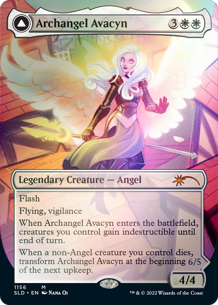 Archangel Avacyn // Avacyn, the Purifier (Borderless) [Secret Lair: From Cute to Brute] | Amazing Games TCG