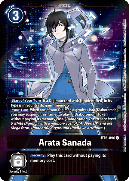 Arata Sanada [BT5-090] (Buy-A-Box Promo) [Battle of Omni Promos] | Amazing Games TCG