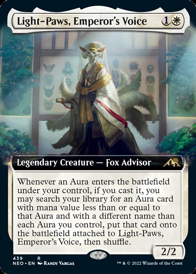 Light-Paws, Emperor's Voice (Extended Art) [Kamigawa: Neon Dynasty] | Amazing Games TCG