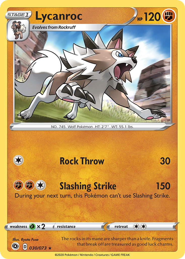 Lycanroc (030/073) [Sword & Shield: Champion's Path] | Amazing Games TCG