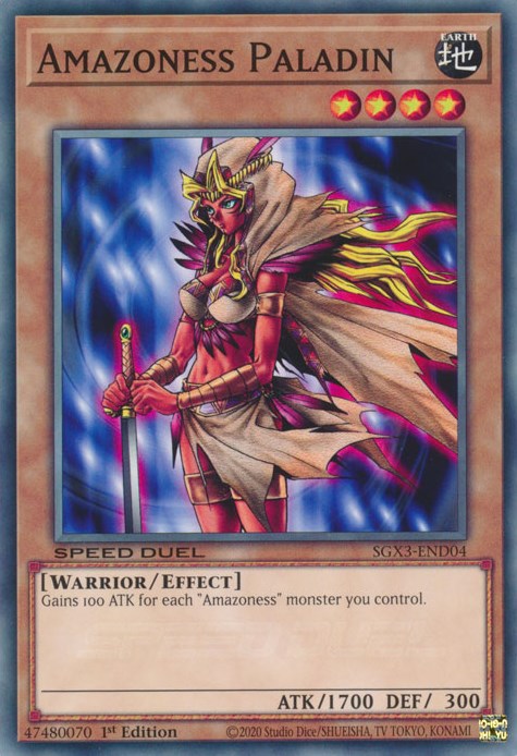 Amazoness Paladin [SGX3-END04] Common | Amazing Games TCG