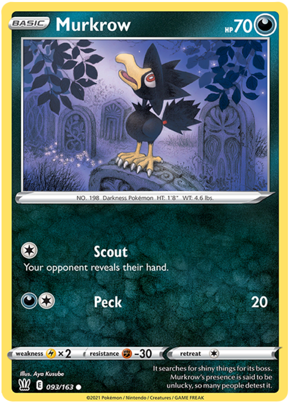 Murkrow (093/163) [Sword & Shield: Battle Styles] | Amazing Games TCG