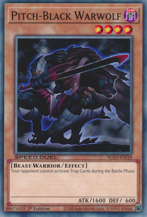 Pitch-Black Warwolf [SGX3-ENI18] Common | Amazing Games TCG