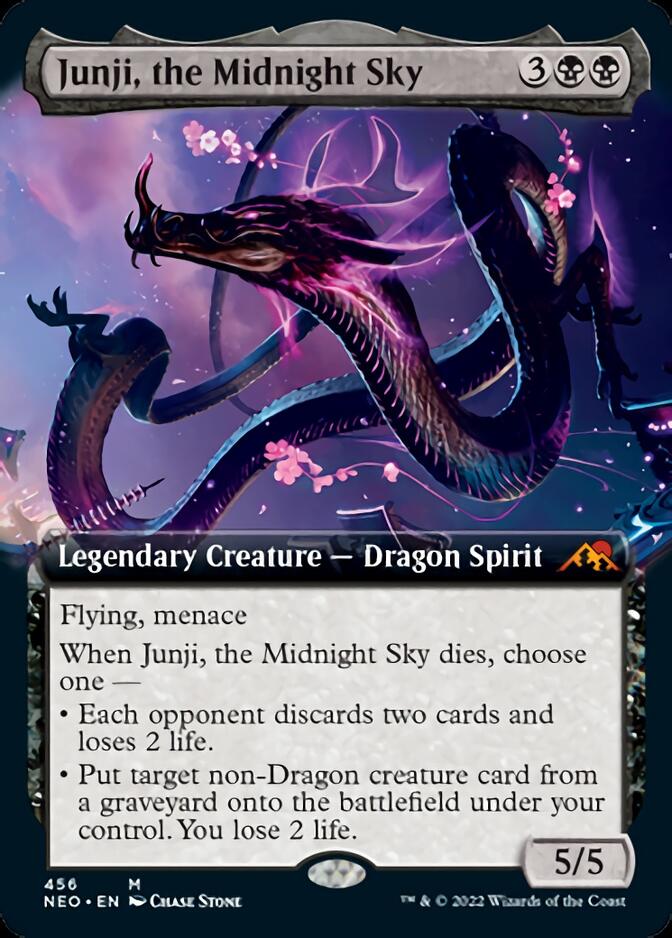 Junji, the Midnight Sky (Extended Art) [Kamigawa: Neon Dynasty] | Amazing Games TCG