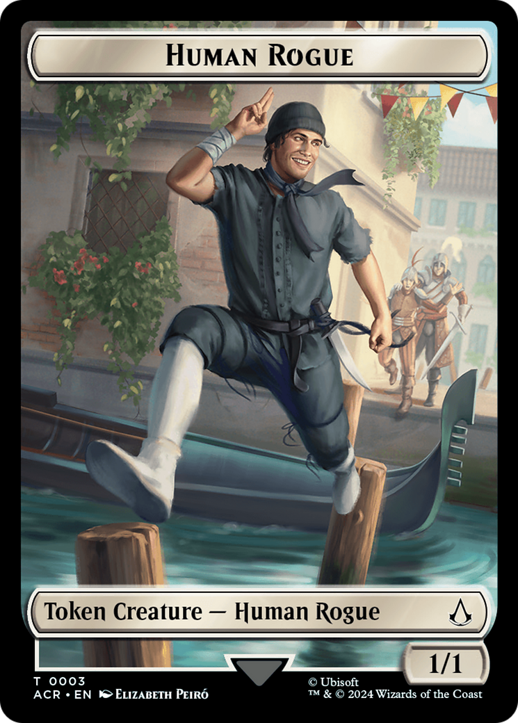 Human Rogue Token [Assassin's Creed Tokens] | Amazing Games TCG