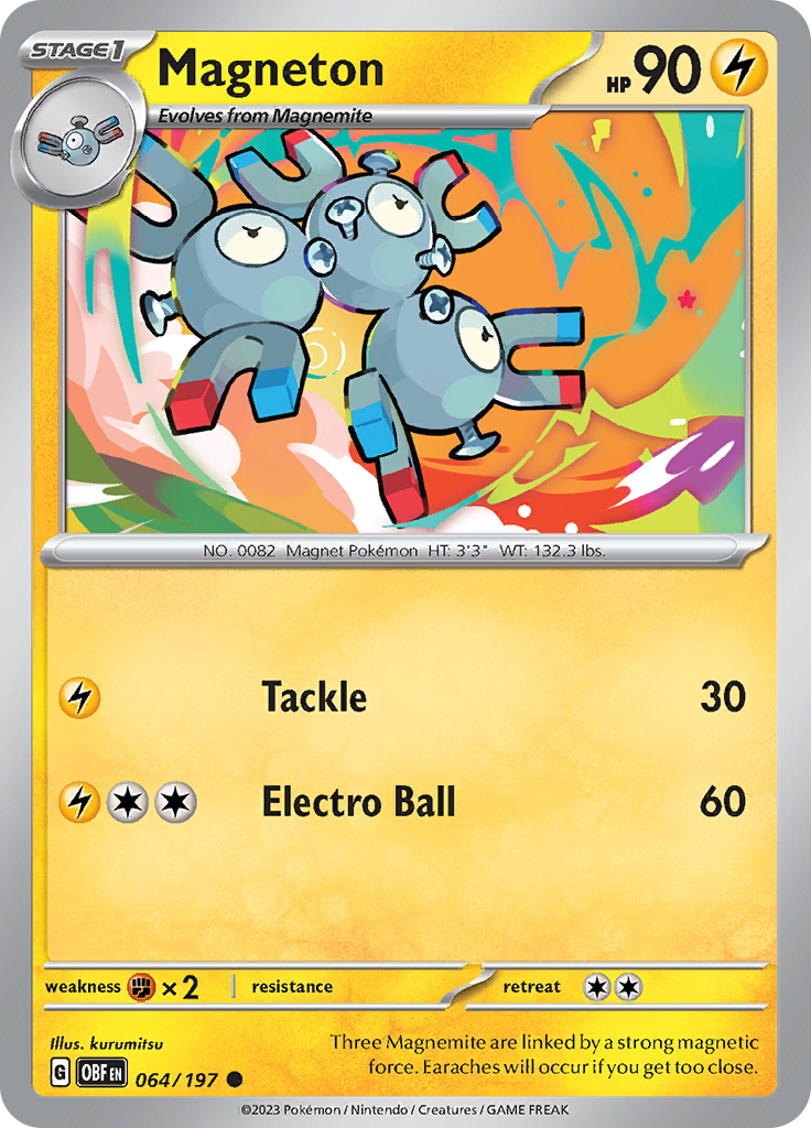 Magneton (064/197) [Scarlet & Violet: Obsidian Flames] | Amazing Games TCG