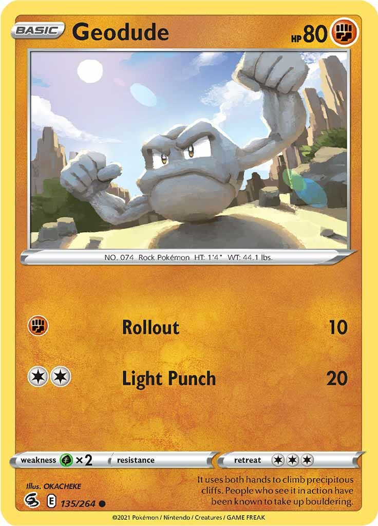 Geodude (135/264) [Sword & Shield: Fusion Strike] | Amazing Games TCG