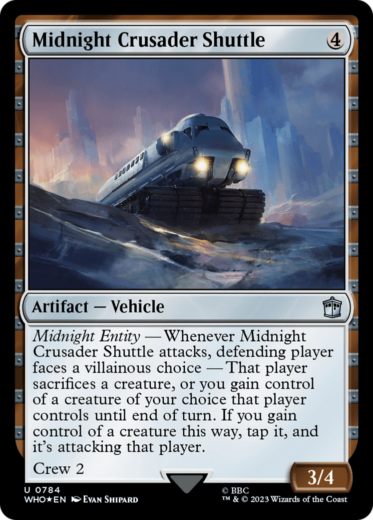 Midnight Crusader Shuttle (Surge Foil) [Doctor Who] | Amazing Games TCG