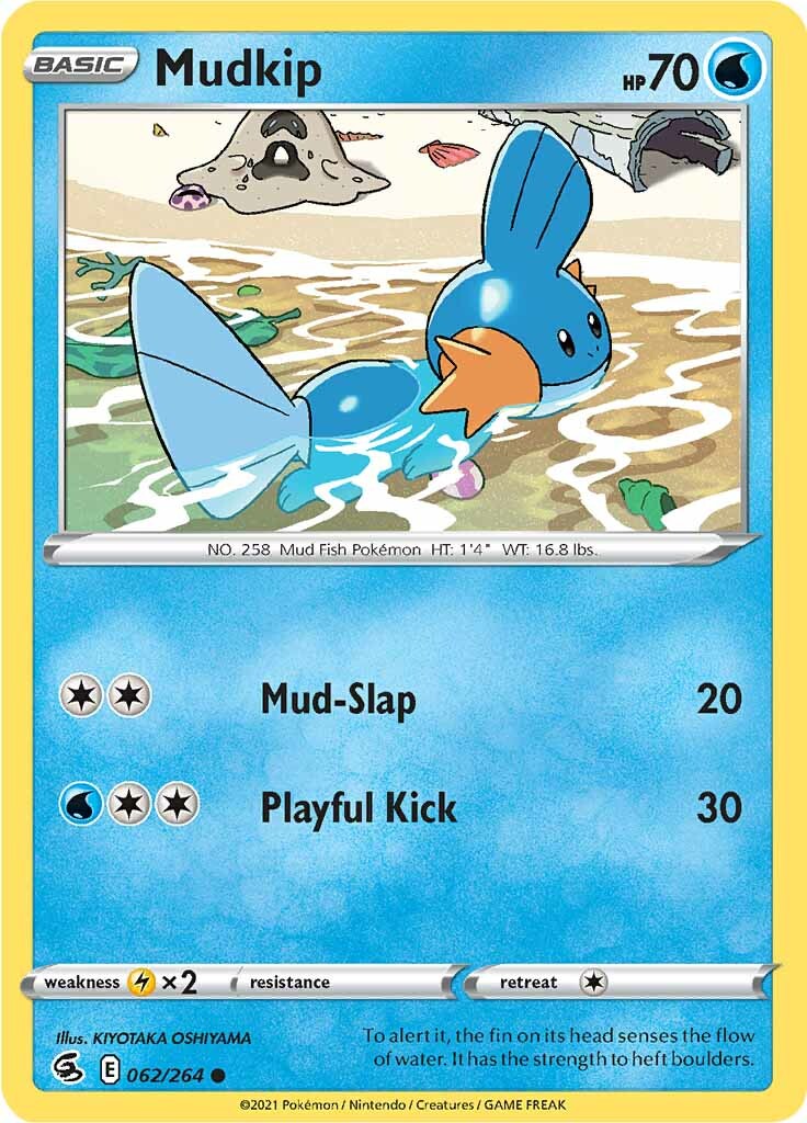 Mudkip (062/264) [Sword & Shield: Fusion Strike] | Amazing Games TCG