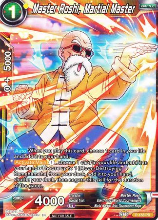 Master Roshi, Martial Master (Power Booster: World Martial Arts Tournament) (P-158) [Promotion Cards] | Amazing Games TCG