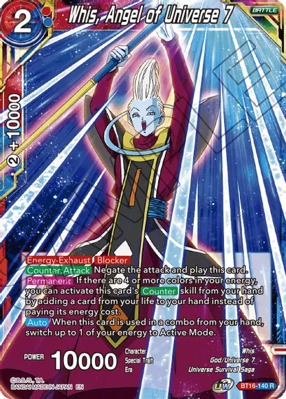 Whis, Angel of Universe 7 (BT16-140) [Realm of the Gods] | Amazing Games TCG