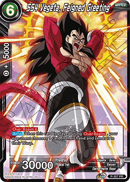 SS4 Vegeta, Feigned Greeting (P-307) [Tournament Promotion Cards] | Amazing Games TCG