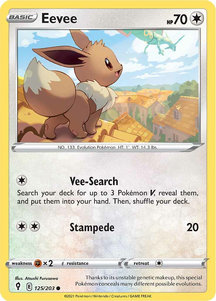 Eevee (125/203) [Sword & Shield: Evolving Skies] | Amazing Games TCG