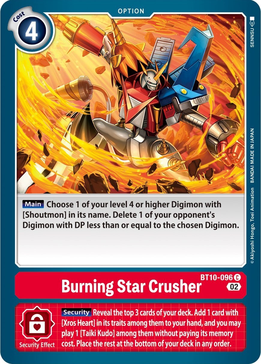Burning Star Crusher [BT10-096] [Xros Encounter] | Amazing Games TCG