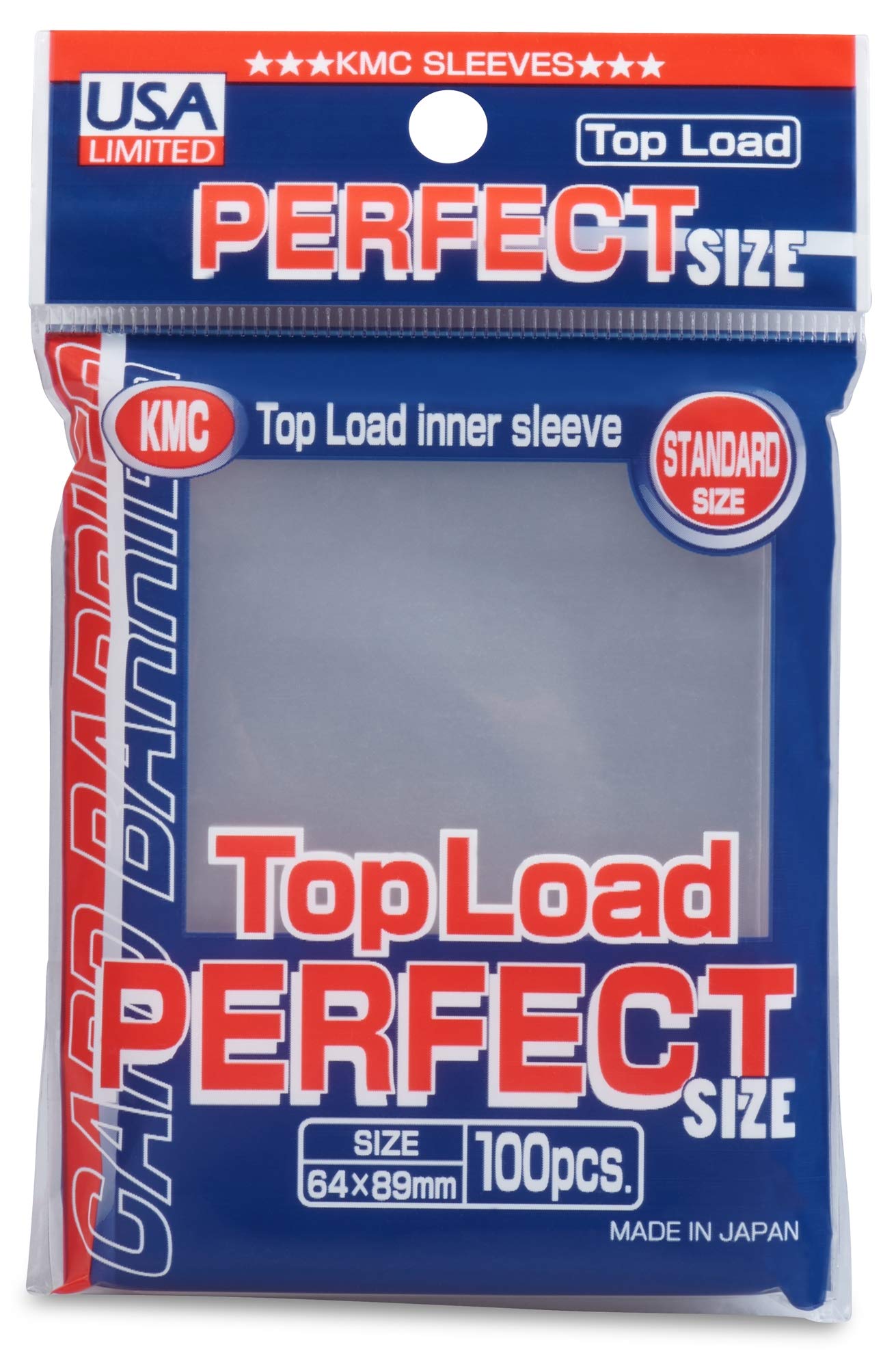 KMC Perfect Fit Standard Size: Clear 100ct | Amazing Games TCG