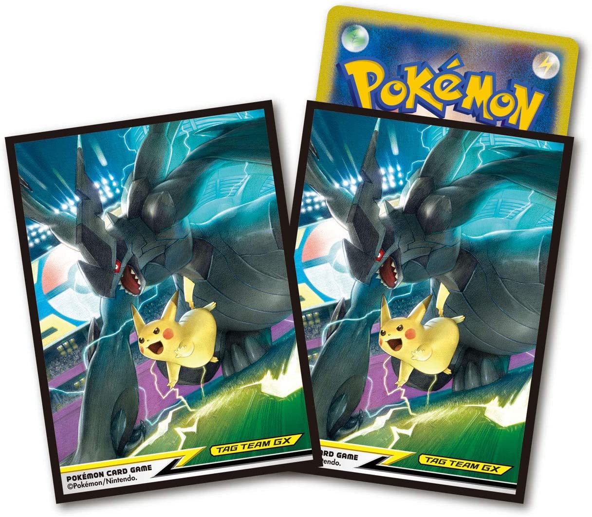 Pokemon Sleeves: Pikachu & Zekrom Tag Team GX (64ct)