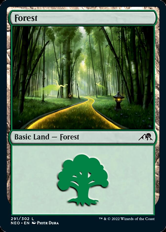 Forest (291) [Kamigawa: Neon Dynasty] | Amazing Games TCG