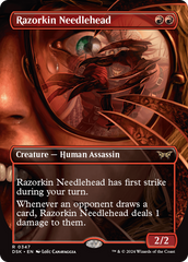 Razorkin Needlehead (Borderless) [Duskmourn: House of Horror] | Amazing Games TCG