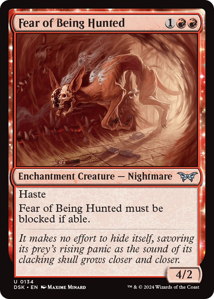 Fear of Being Hunted [Duskmourn: House of Horror] | Amazing Games TCG