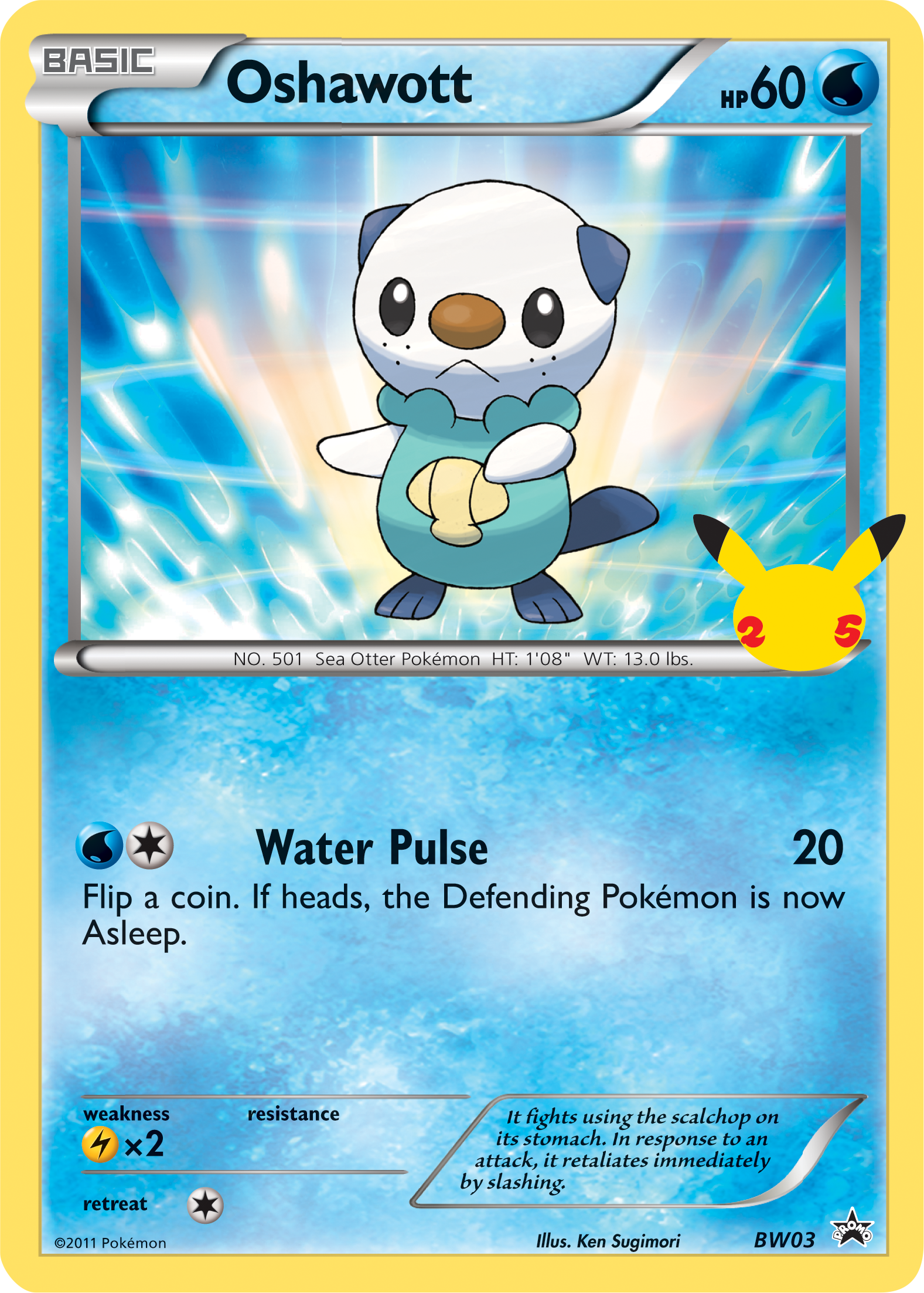 Oshawott (BW03) (Jumbo Card) [First Partner Pack] | Amazing Games TCG