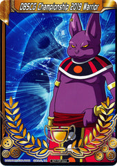 DBSCG Championship 2019 Warrior (Merit Card) - Universe 6 "Champa" (6) [Tournament Promotion Cards] | Amazing Games TCG