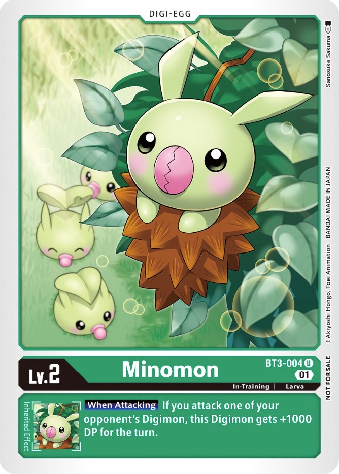 Minomon [BT3-004] (Winner Pack X Record) [Release Special Booster Promos] | Amazing Games TCG