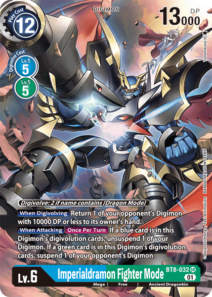 Imperialdramon Fighter Mode [BT8-032] (Alternate Art) [New Awakening] | Amazing Games TCG