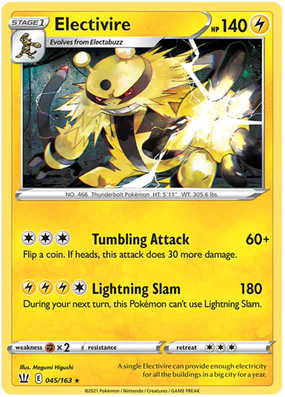 Electivire (045/163) [Sword & Shield: Battle Styles] | Amazing Games TCG