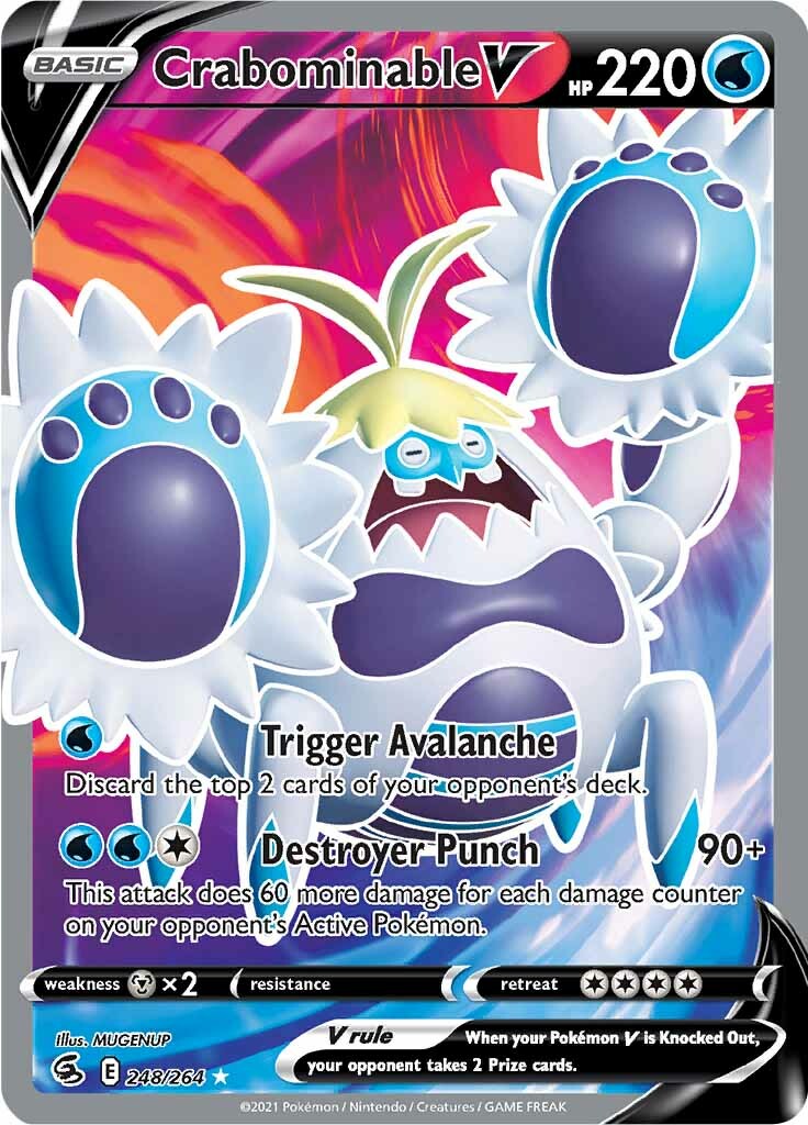 Crabominable V (248/264) [Sword & Shield: Fusion Strike] | Amazing Games TCG