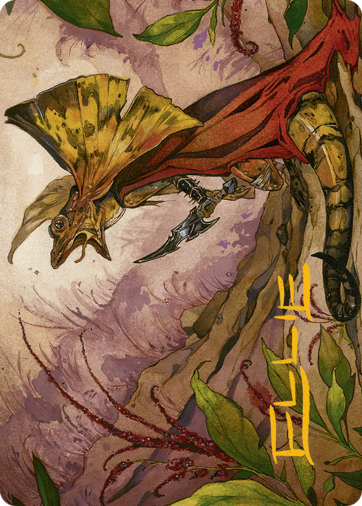 Hired Claw Art Card (Gold-Stamped Signature) [Bloomburrow Art Series] | Amazing Games TCG