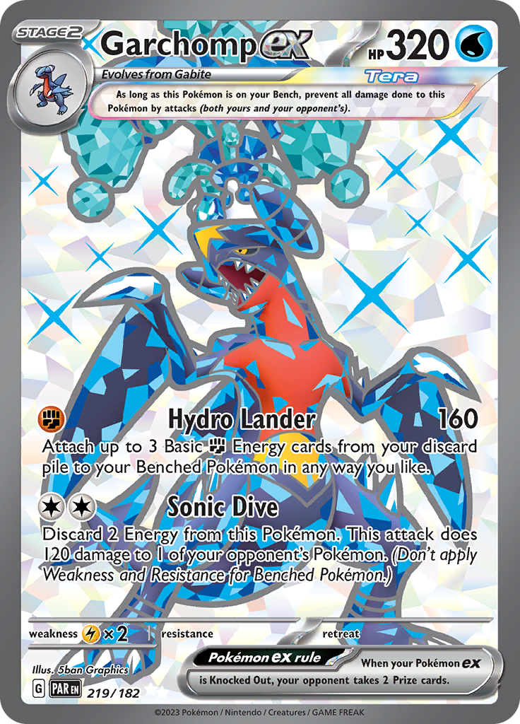 Garchomp ex (219/182) [Scarlet & Violet: Paradox Rift] | Amazing Games TCG