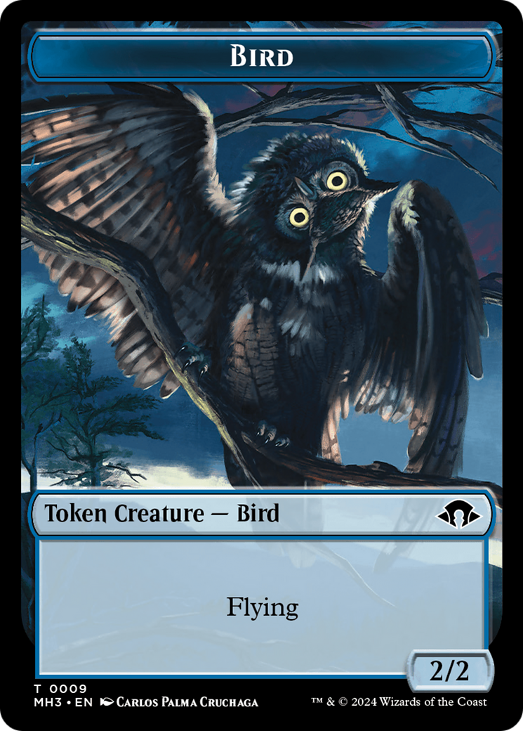 Eldrazi Spawn // Bird Double-Sided Token [Modern Horizons 3 Tokens] | Amazing Games TCG