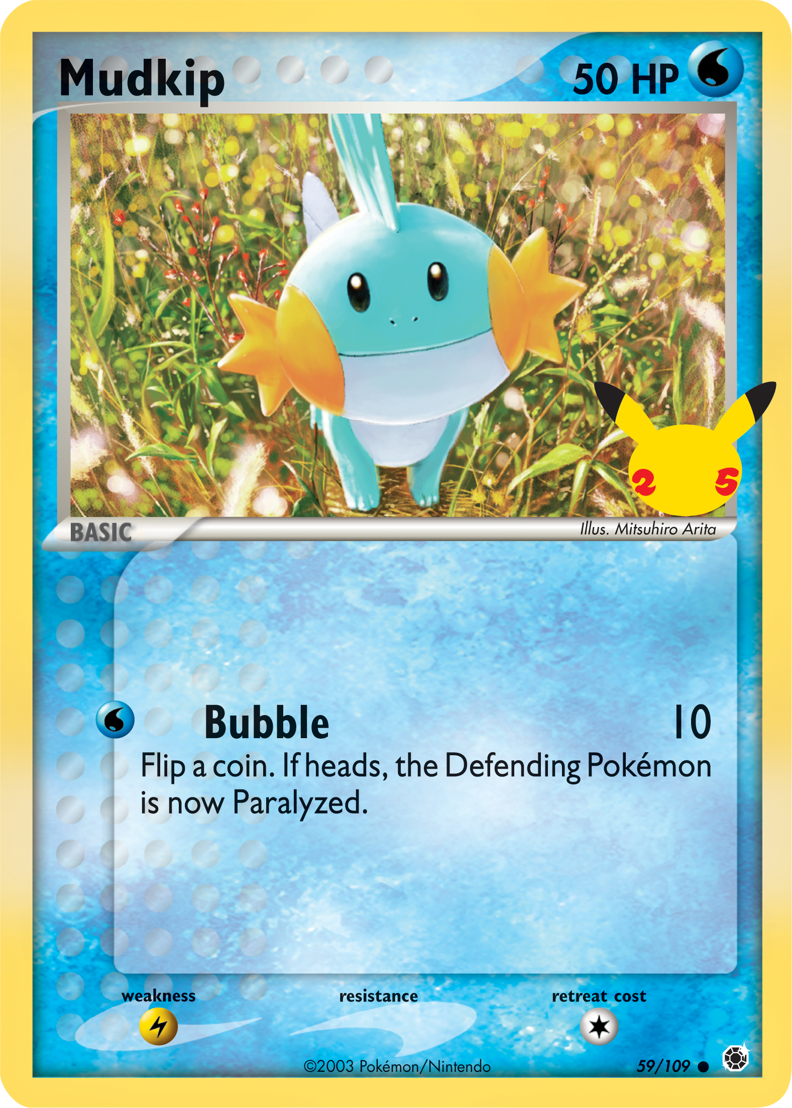 Mudkip (59/109) (Jumbo Card) [First Partner Pack] | Amazing Games TCG