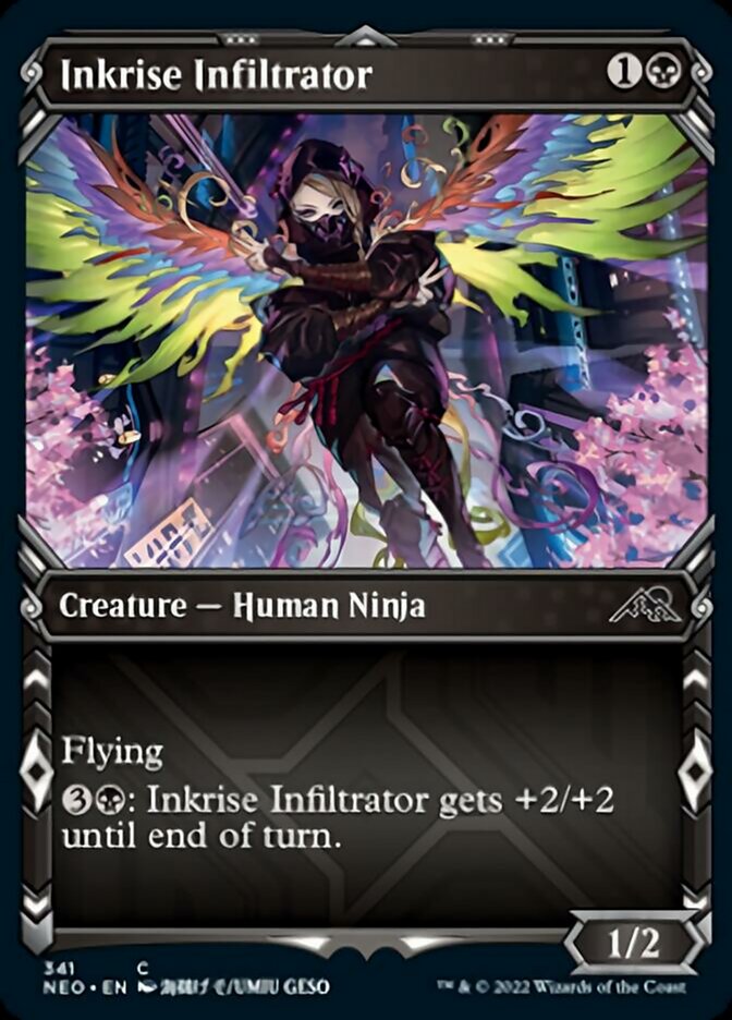 Inkrise Infiltrator (Showcase Ninja) [Kamigawa: Neon Dynasty] | Amazing Games TCG