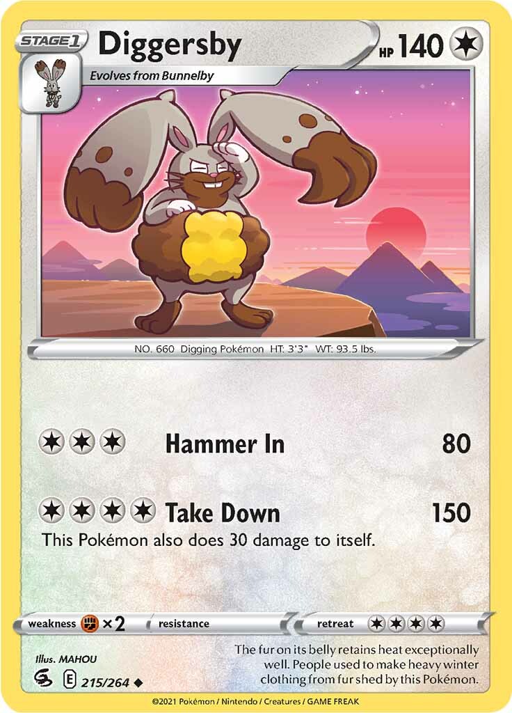 Diggersby (215/264) [Sword & Shield: Fusion Strike] | Amazing Games TCG