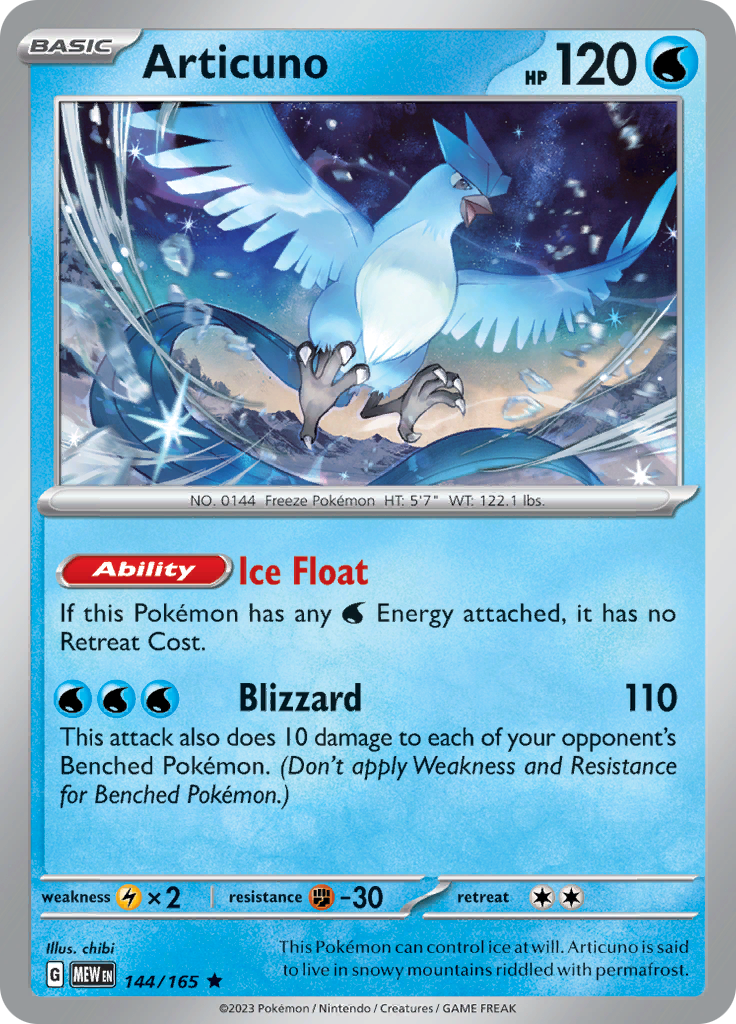 Articuno (144/165) [Scarlet & Violet: 151] | Amazing Games TCG