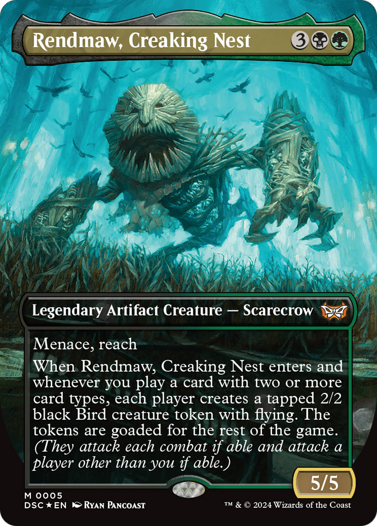 Rendmaw, Creaking Nest (Borderless) [Duskmourn: House of Horror Commander] | Amazing Games TCG