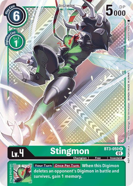 Stingmon [BT3-050] (Official Tournament Pack Vol.4) [Release Special Booster Promos] | Amazing Games TCG