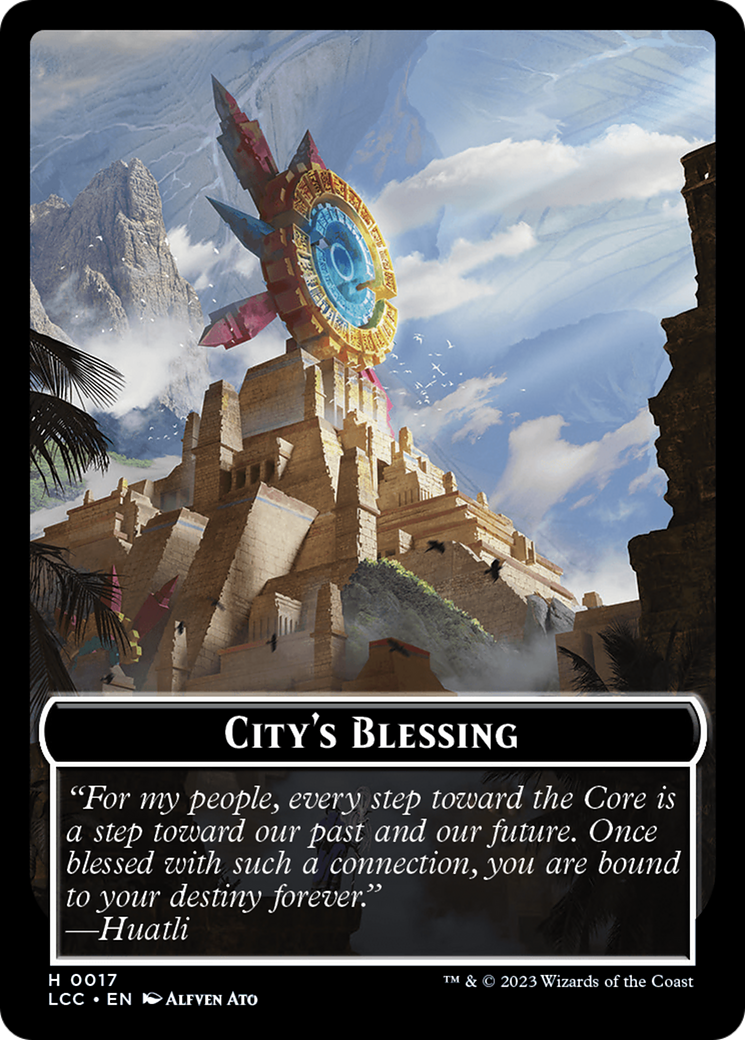 City's Blessing // Vampire (0004) Double-Sided Token [The Lost Caverns of Ixalan Commander Tokens] | Amazing Games TCG