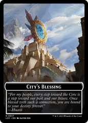 City's Blessing // Pirate (0005) Double-Sided Token [The Lost Caverns of Ixalan Commander Tokens] | Amazing Games TCG