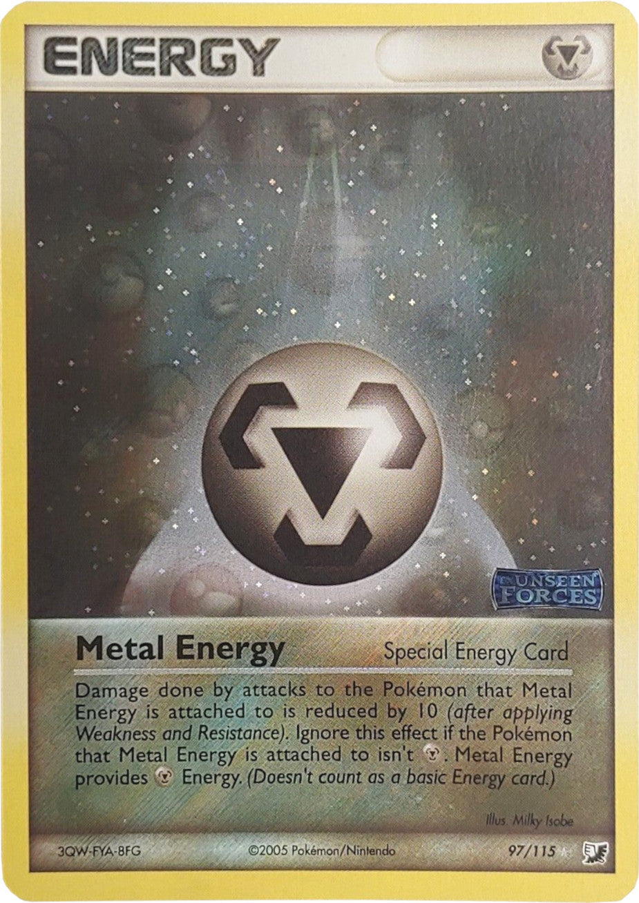 Metal Energy (97/115) (Stamped) [EX: Unseen Forces] | Amazing Games TCG